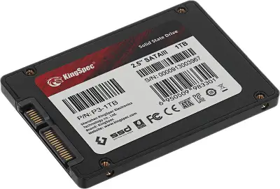 Твердотельный накопитель 2.5" SATA3 1Tb KingSpec P3 [P3-1TB] (SSD)