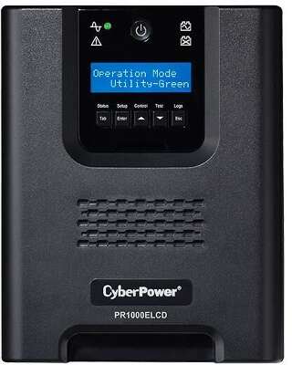 ИБП CyberPower PR1000ELCD, 1000VA, 900W, IEC, черный