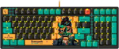Клавиатура A4Tech Bloody AT98 Renegade механическая черный/зеленый USB for gamer LED (AT98)