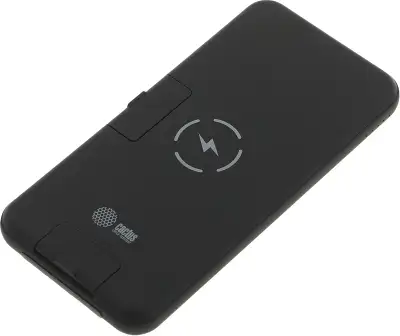 Мобильный аккумулятор Cactus CS-PBFSQT-10000 10000mAh QC/PD 18W 3A USB-A/USB-C беспров.зар. черный