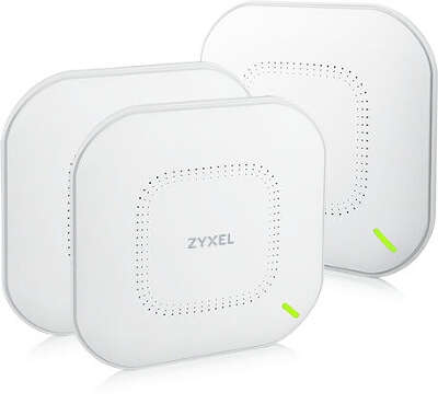 Точка доступа ZYXEL NebulaFlex NWA110AX, LAN: 1x1 Гбит/с, 802.11a/b/g/n/ac/ax, 2.4 / 5 ГГц, 3шт