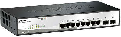 Коммутатор D-Link DGS-1210-10/F1A 8x1Гбит/с 2SFP управляемый