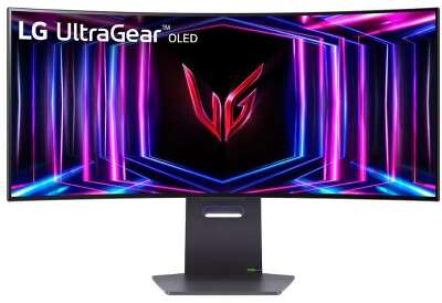 Монитор LG 34" 34GS95QE-B 800R, 21:9, OLED, UHD, 0,03ms, 275cd, 240Hz, HDMI, DP, USB, HAS