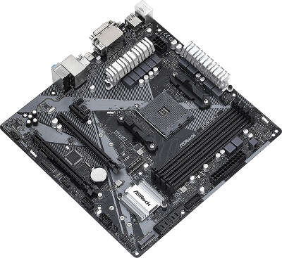 Материнская плата mATX LGAAM4 ASRock B450M PRO4-F R2.0