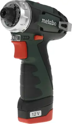 Дрель-шуруповерт Metabo Powermaxx BS Basic Set с набором оснастки аккум. патрон:быстрозажимной (кейс в комплекте) (600080880)
