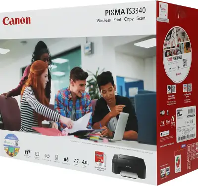 МФУ струйный Canon Pixma TS3340 (3771C007) A4 WiFi черный