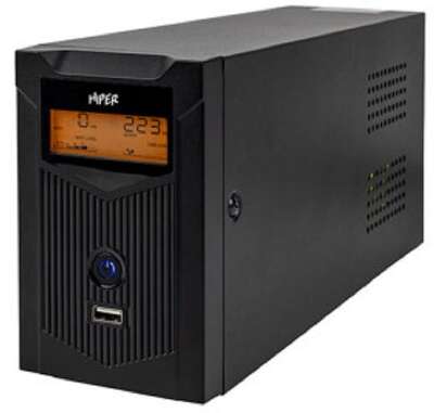 HIPER NEO LT-1500ULS: Линейно-интерактивный 1500VA/800W Розетки: 2 CEE АКБ: LiFePO4, 156Втч Дисплей, USB зарядка