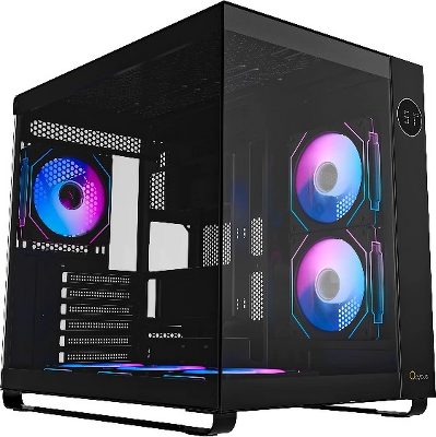 корпус Ocypus Iota C70 BK ARGB, ATX, Type-C(3.1)*1, USB3.0*2, BOTTOM 3x120mm ARGB, REAR 1x120mm ARGB, MB SIDE 2x120mm ARGB