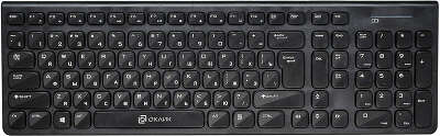 Клавиатура Oklick 880S, черный USB беспроводная slim Multimedia