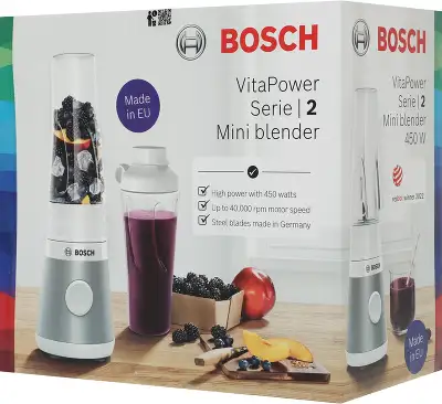 Блендер стационарный Bosch VitaPower Serie 2 MMB2111T 450Вт серебристый