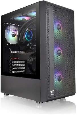 Корпус Thermaltake S200 TG ARGB, черный, ATX, Без БП (CA-1X2-00M1WN-00)