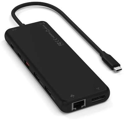 Адаптер Satechi 13-in-1 USB-C&2хHDMI&1хDP&4хUSB-А&1хEthernet Port&2хUSB-C PD&1хAudio 3.5 mm Triple Display Multiport Adapter. Цвет: черный