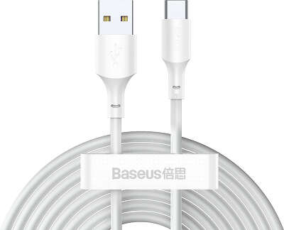 Набор кабелей (2 шт.) Baseus Simple Wisdom USB to USB-C, 1.5 м, White [TZCATZJ-02]