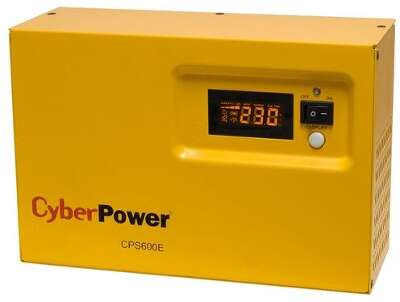 ИБП CyberPower CPS600E, 600VA, 420W, EURO, желтый