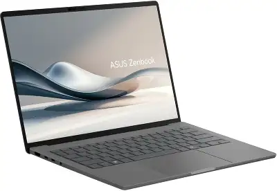 Ноутбук Asus Zenbook 14 UX3407RA-QD038W Snapdragon X Elite X1E-78-100 32Gb SSD1Tb Qualcomm Adreno 14" OLED WUXGA (1920x1200) Windows 11 Home grey WiFi BT Cam Bag (90NB16G2-M00360)