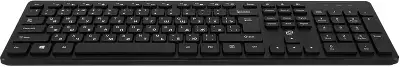 Клавиатура Оклик K733 черный USB slim Multimedia