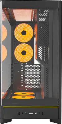 Корпус Montech HS02 Pro черный без БП ATX 8x120mm 2xUSB3.0 audio bott PSU