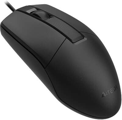 Мышь A4Tech OP-330 черный оптическая 1200dpi USB 3but (OP-330 (BLACK))