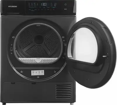 Сушильная машина Hyundai DFE8401 кл.энер.:A++ макс.загр.:8кг темно-серый