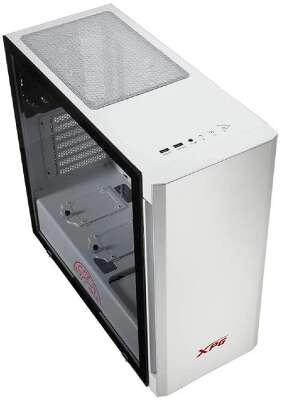 XPG INVADER WHITE (INVADER-WHCWW) (Midi-Tower, белый, TG, 120mm fan*2)