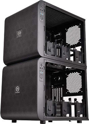 Корпус Thermaltake Core V21 черный w/o PSU mATX 11x120mm 7x140mm 1x200mm 2xUSB3.0