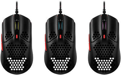 Мышь HyperX Pulsefire Haste черный/красный оптическая 16000dpi USB 5but (4P5E3AA)
