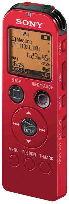 Цифровой диктофон Sony ICD-UX522 2 Гб, красный