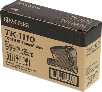 Картридж лазерный Kyocera TK-1110 1T02M50NXV/1 черный (2500стр.) для Kyocera FS-1040/1020/1120 без чипа