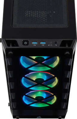 Корпус Corsair iCUE 465X RGB, черный, ATX, Без БП (CC-9011188-WW)