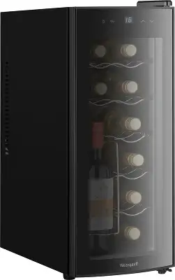 Винный шкаф Weissgauff WWC-12 Bottle 1-нокамерн. черный