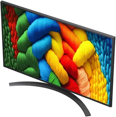 Телевизор LED LG 43" 43NANO81A6A.ARUG черный 4K Ultra HD 60Hz DVB-T DVB-T2 DVB-C DVB-S DVB-S2 USB WiFi Smart TV
