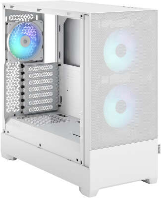 Корпус Fractal Design Pop Air RGB White TG Clear Tint, белый, ATX, Без БП (FD-C-POR1A-01)