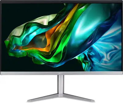 Моноблок Acer Aspire C24-1300 23.8" Full HD Ryzen 5 7520U (2.8) 16Gb SSD512Gb RGr CR Eshell GbitEth WiFi BT 65W клавиатура мышь Cam черный 1920x1080