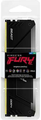 Модуль памяти Kingston 16GB DDR4 3600MHz DIMM FURY Beast Black RGB XMP CL18, 1.35V 288-pin Non-ECC