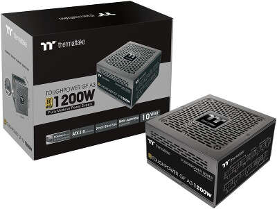 Блок питания Thermaltake ATX 1200W Toughpower GF A3 Gen.5 80+ gold 24pin APFC 120mm fan 12xSATA Cab Manag RTL