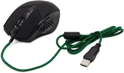 Мышь Оклик 815G Inferno черный оптическая 3600dpi USB 6but (351860)