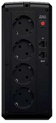 CyberPower UT1100EG ИБП {Line-Interactive, Tower, 1100VA/660W USB/RJ11/45 (4 EURO), 12В/5 Ач х 2}