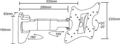 Кронштейн настенный Resonans TWH12B (TWH2XL) 17