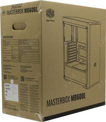 Корпус COOLERMASTER MasterBox MB600L, черный, ATX, Без БП (MCB-B600L-KA5N-S01)