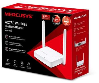 Mercusys MR20 Двухдиапазонный роутер Wi-Fi AC750