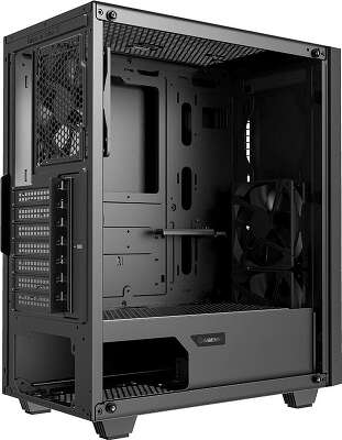 Корпус GameMax Fortress TG, черный, ATX, Без БП (Fortress TG)