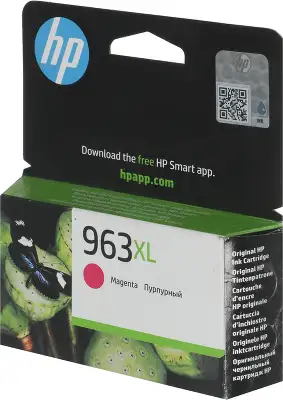 Картридж струйный HP 963XL 3JA28AE пурпурный (1600стр.) для HP OfficeJet Pro 901x/902x HP