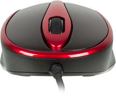 Мышь A4Tech V-Track Padless N-360 красный/черный оптическая 1200dpi USB 3but (N-360-2)