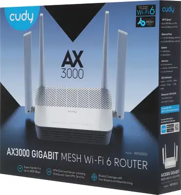 Роутер беспроводной Cudy WR3000S AX3000 10/100/1000BASE-TX белый
