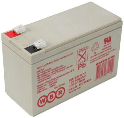 Аккумулятор 12V 9Ah WBR HR1234W F2