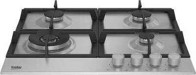Газовая варочная поверхность Beko BHGM6422K5WX нержавеющая сталь