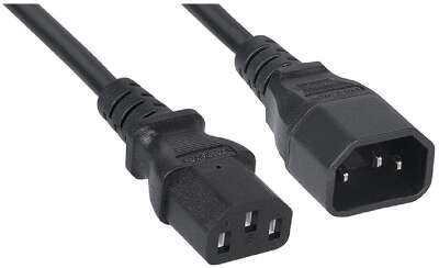 Cabeus PC-189-VDE-1.8M Кабель питания монитор-компьютер IEC 320 C13 - IEC 320 C14 (3x0.75), 1.8 м