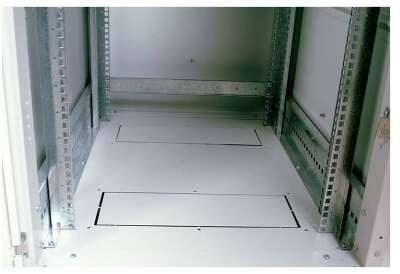 Шкаф коммутационный ЦМО (ШТК-М-42.6.8-1ААА) напольный 42U 600x800мм пер.дв.стекл задн.дв.стал.лист 2 бок.пан. направл.под закл.гайки 550кг серый 655мм 104.6кг 180град. 2030мм