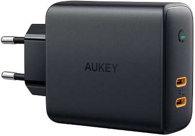 Зарядное устройство Aukey 2xUSB-C 36W PD with Dynamic Detect [PA-D2]