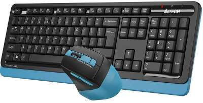 Комплект клавиатура + мышь беспров. A4Tech Fstyler FG1035 black/blue (USB, Multimedia) (FG1035 NAVY BLUE)